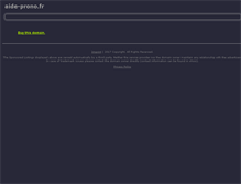Tablet Screenshot of aide-prono.fr